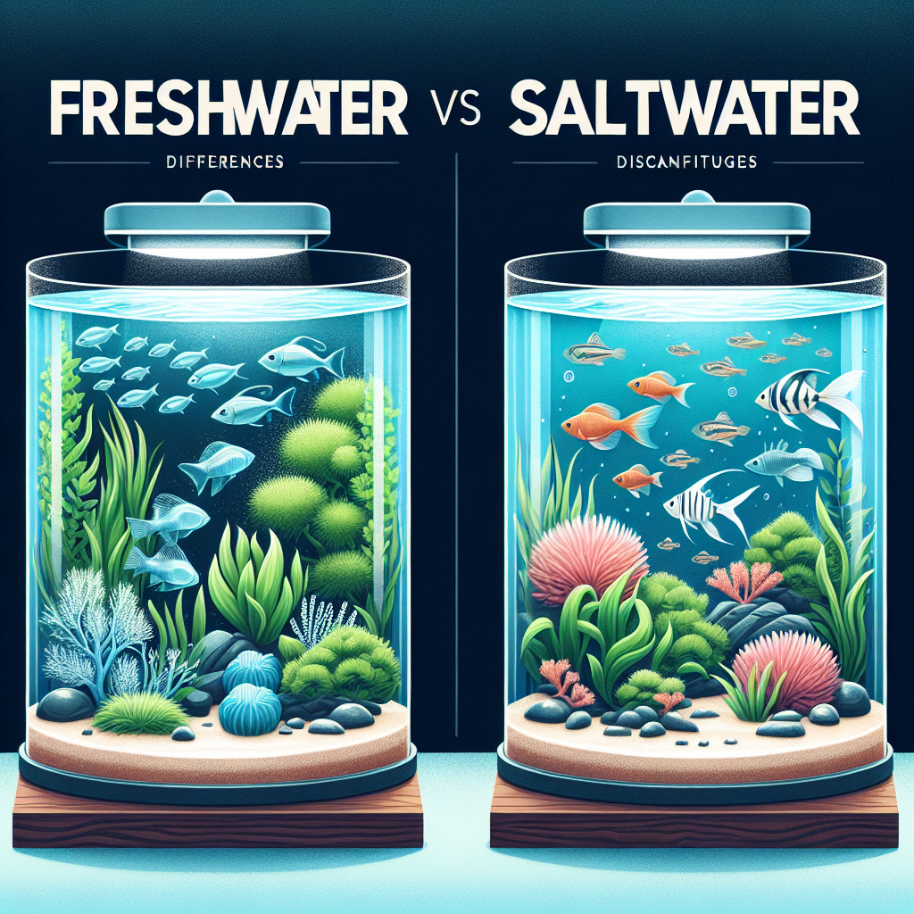 Süßwasser- versus Salzwasser-Aquarien
