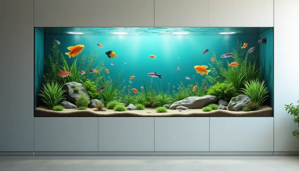 So gestaltest du ein Aquarium in der Wand: Tipps und Tricks
